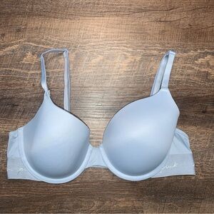 Victoria’s Secret PINK Wear Everywhere T-Shirt Lightly Lined 36C Blue Bra